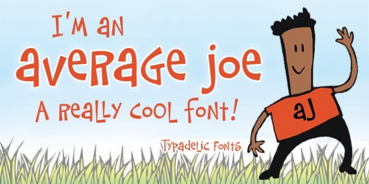 Average Joe font preview