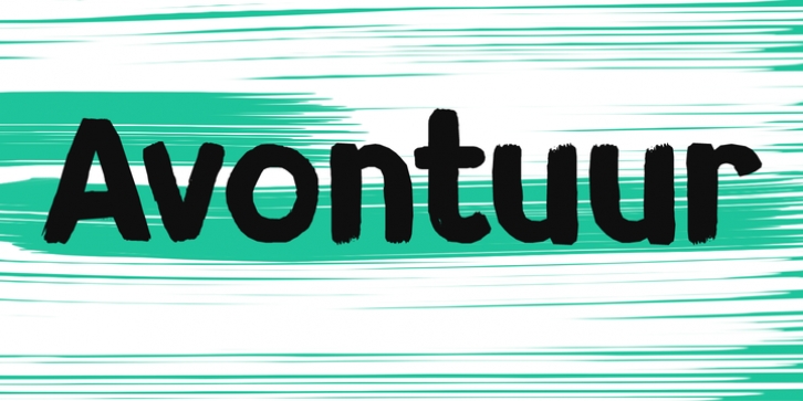 Avontuur font preview