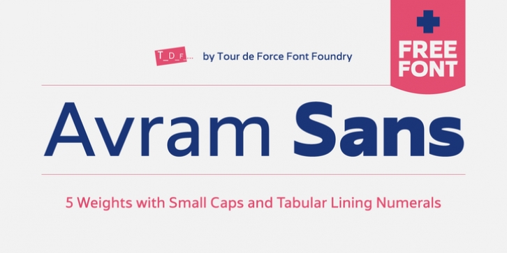 Avram Sans font preview