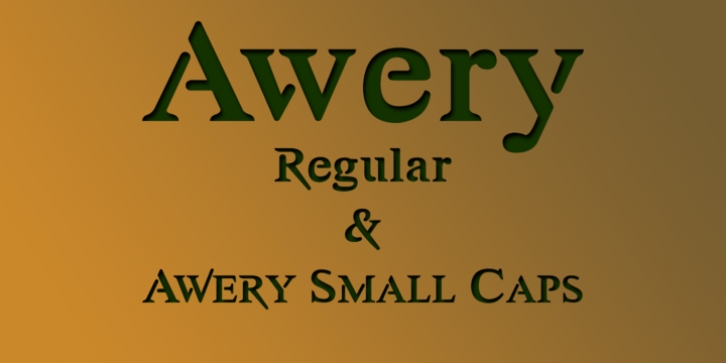 Awery font preview
