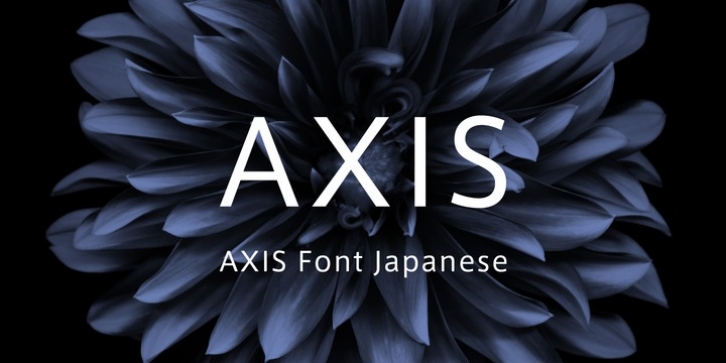 AXIS Font Japanese font preview