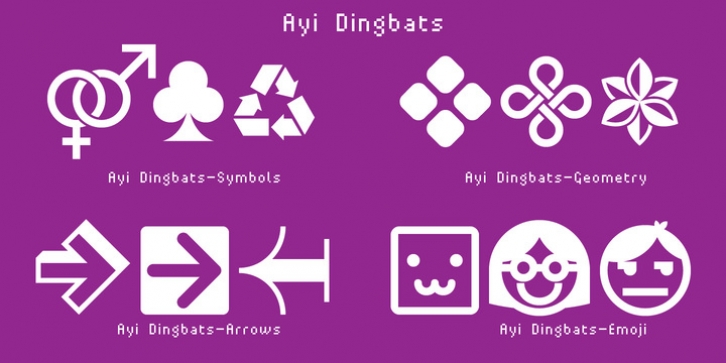 Ayi Dingbats font preview