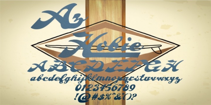 AZ Hobie font preview