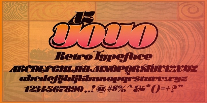 AZ YoYo font preview