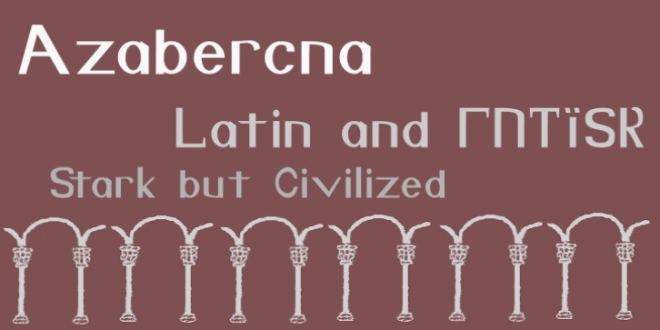 Azabercna font preview