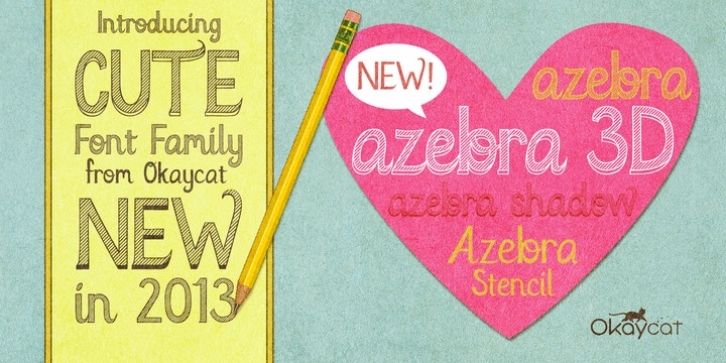 Azebra font preview