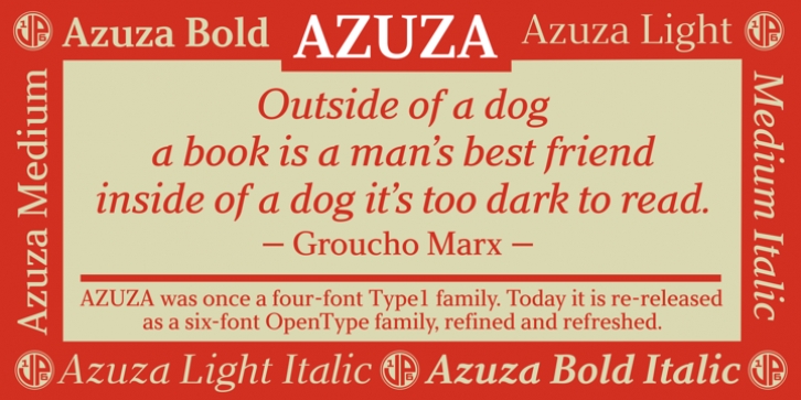 Azuza font preview