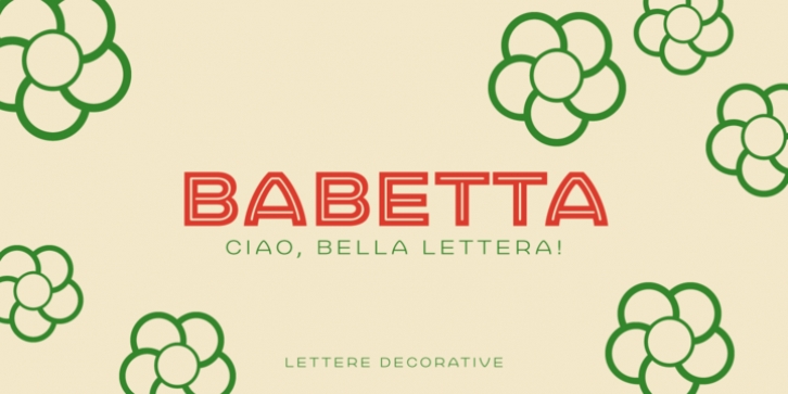 Babetta font preview