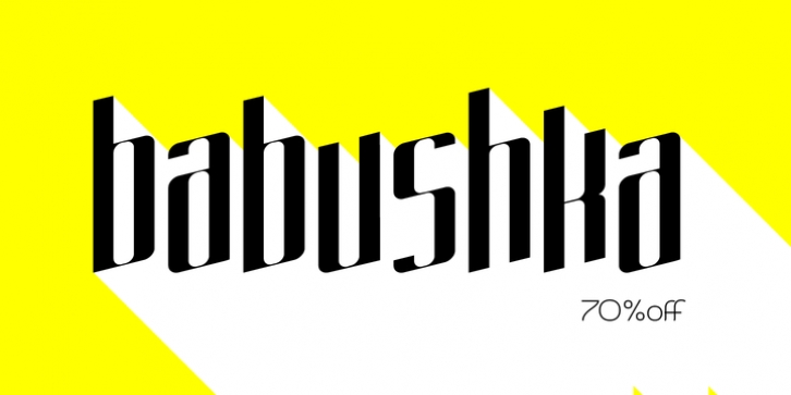 Babushka font preview