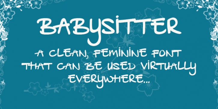 Babysitter font preview