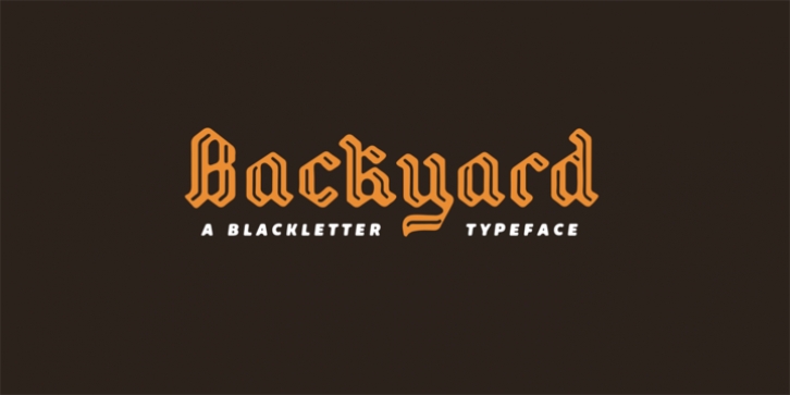 Backyard font preview