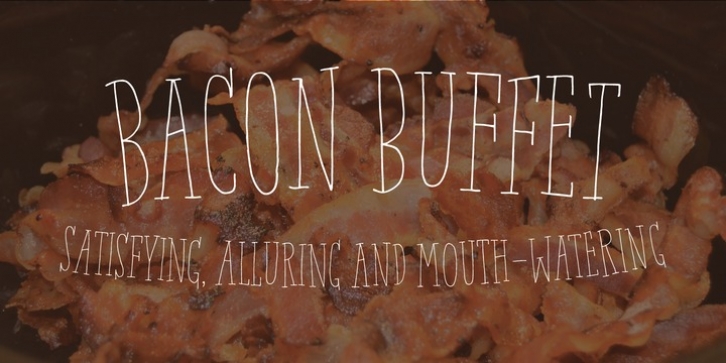 Bacon Buffet font preview