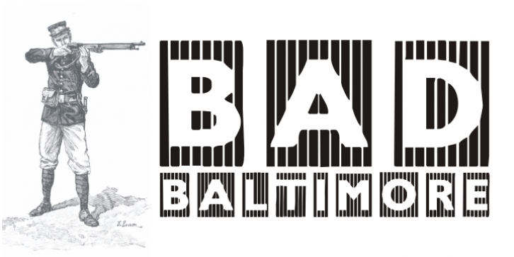 BadBaltimore font preview