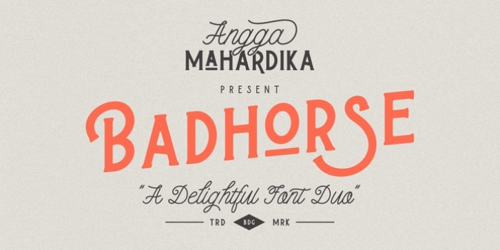 Badhorse font preview