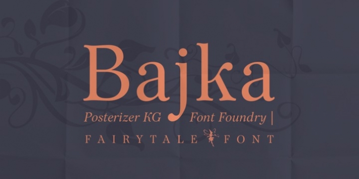 Bajka font preview