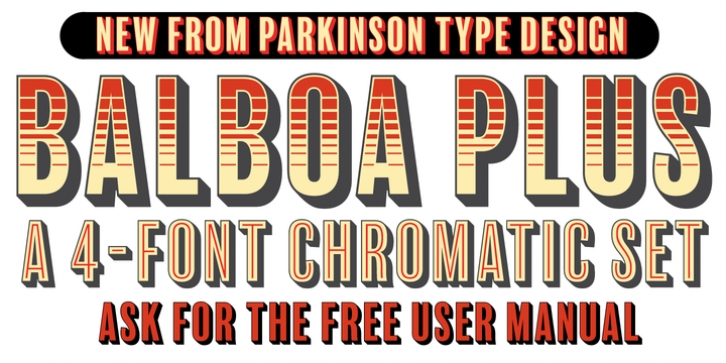 Balboa Plus font preview