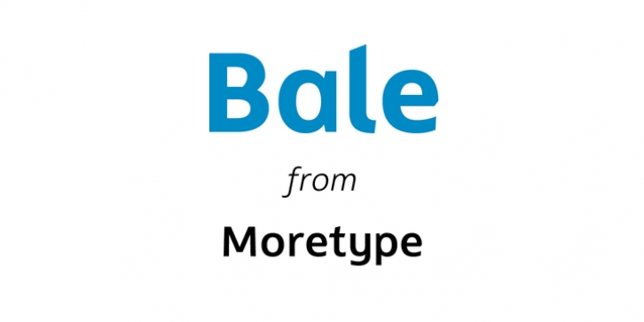 Bale font preview