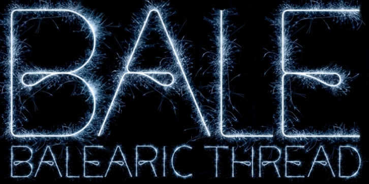 Balearic Thread font preview