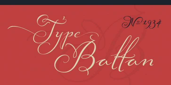 Baltan font preview