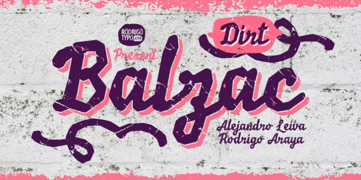 Balzac Dirt font preview