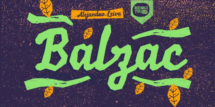 Balzac font preview