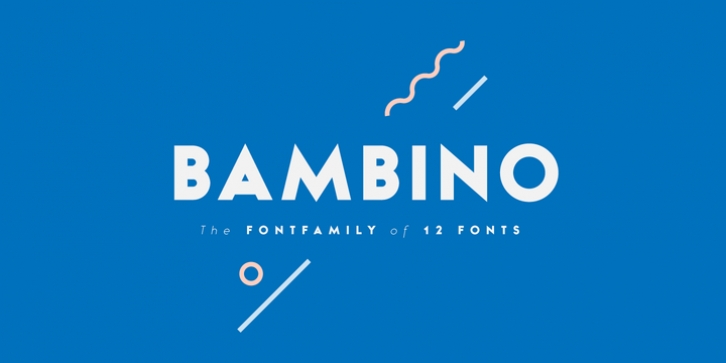 Bambino font preview