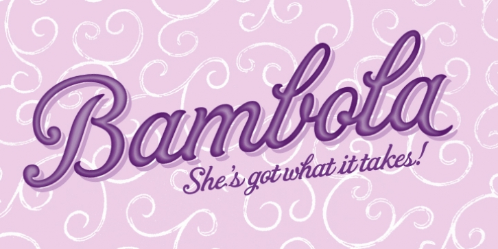 Bambola font preview