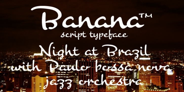 Banana font preview