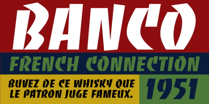 Banco font preview