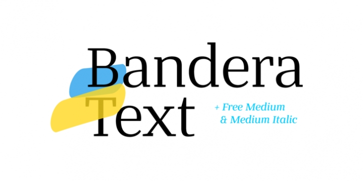 Bandera Text font preview