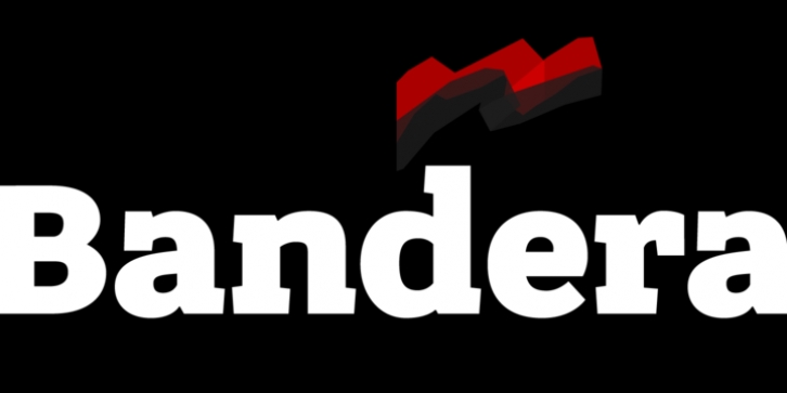 Bandera font preview