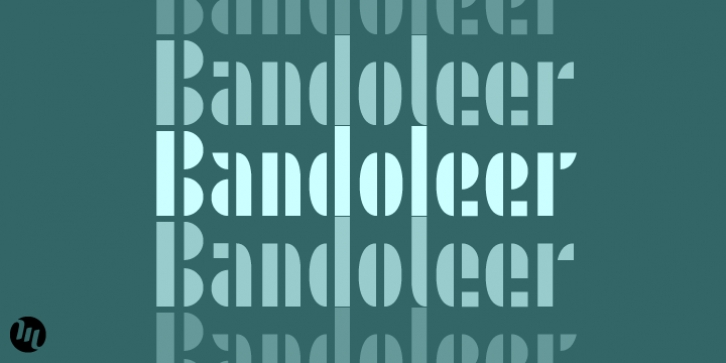 Bandoleer font preview