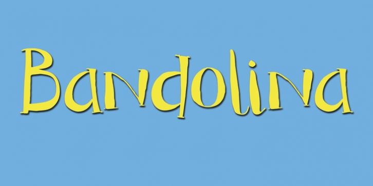 Bandolina font preview