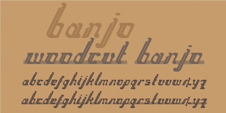 Banjo font preview