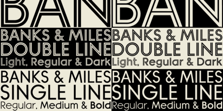 Banks amp; Miles font preview