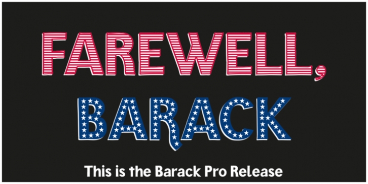 Barack Pro font preview