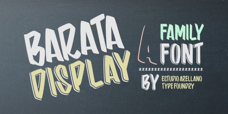 Barata Display font preview