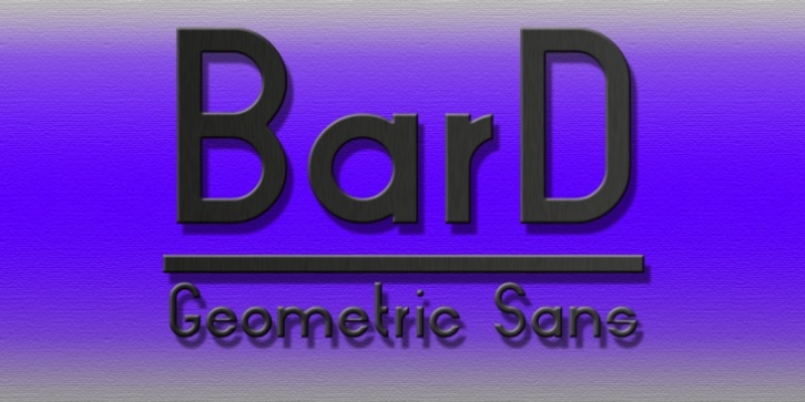BarD font preview