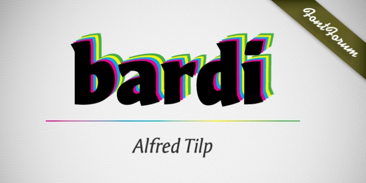 Bardi font preview