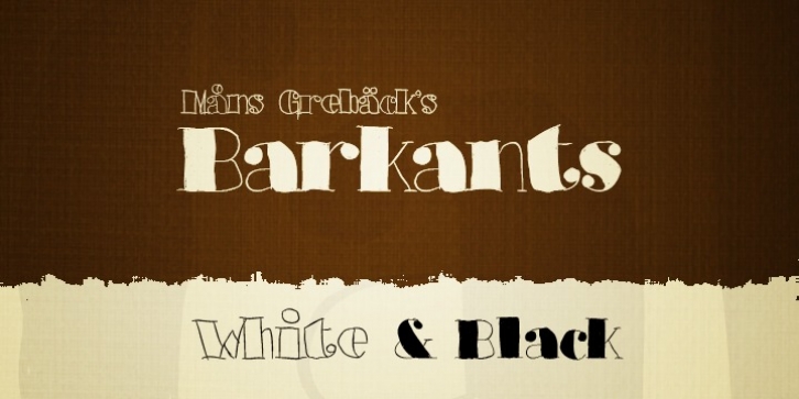 Barkants font preview