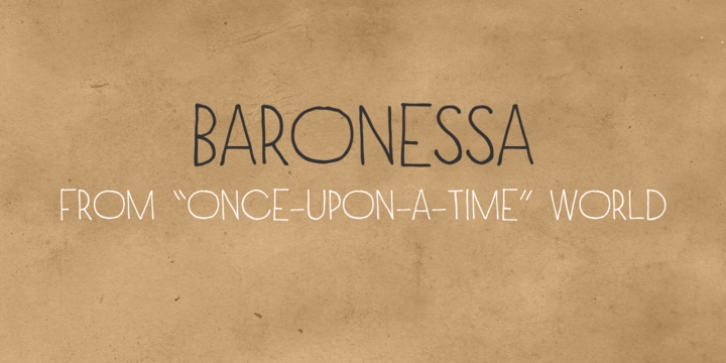 Baronessa font preview