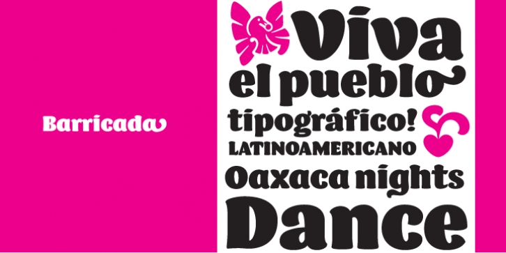 Barricada font preview