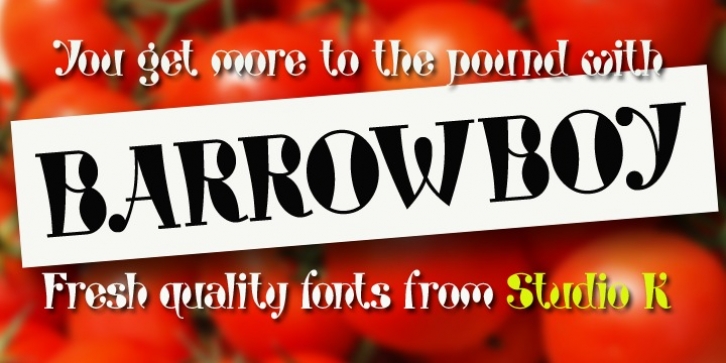 Barrowboy font preview