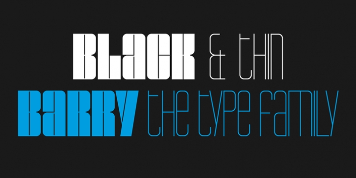 Barry font preview