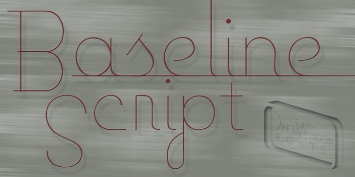 Baseline Script font preview