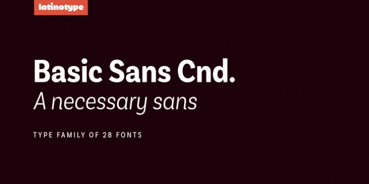 Basic Sans Cnd font preview