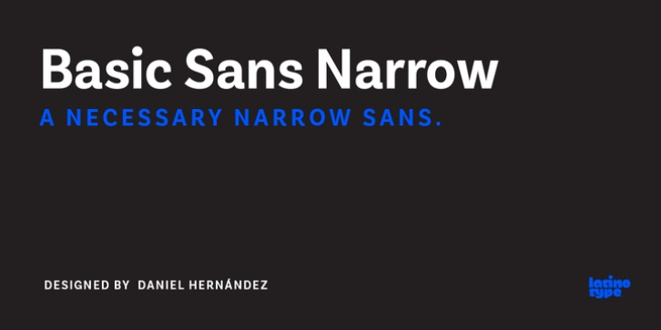 Basic Sans Narrow font preview
