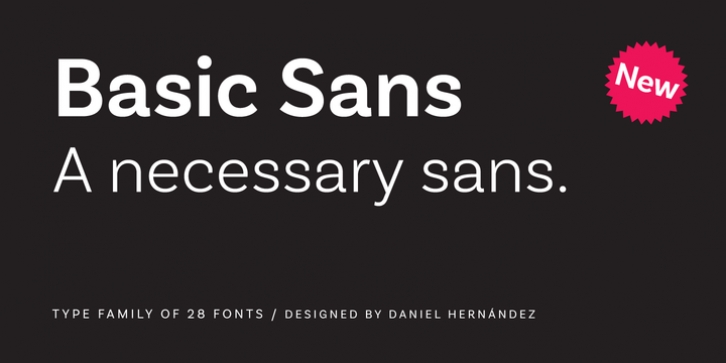 Basic Sans font preview