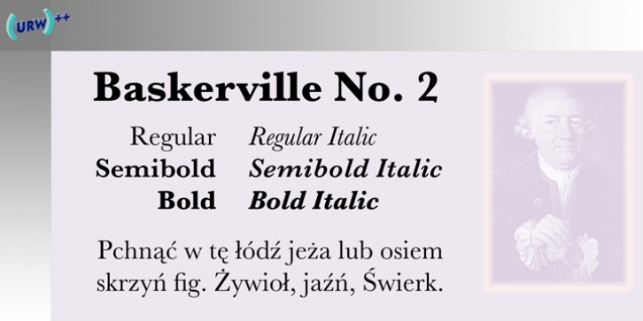 Baskerville No. 2 font preview