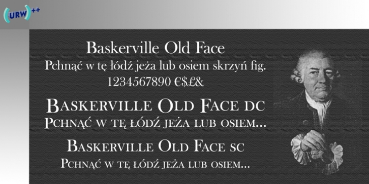 Baskerville Old Face font preview